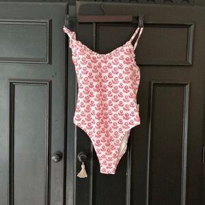 Roller Rabbit x Target SOLD OUT red floral swimsuit nwt, s